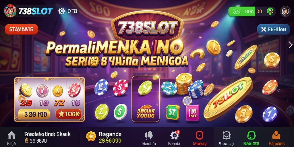 Tampilan menarik 738SLOT dengan beragam mesin slot.