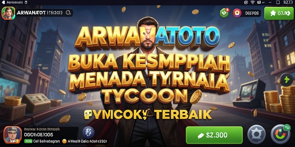 Tangkapan layar menunjukkan gameplay Tycoon yang menarik dan mendalam.