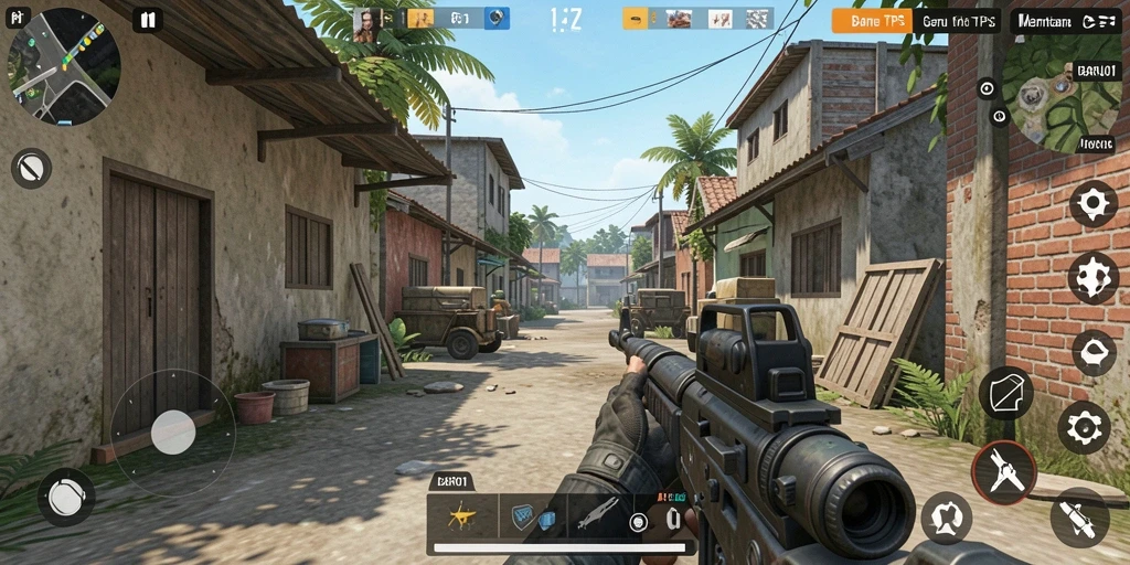 Gameplay seru dalam pertempuran TPS yang mendebarkan.