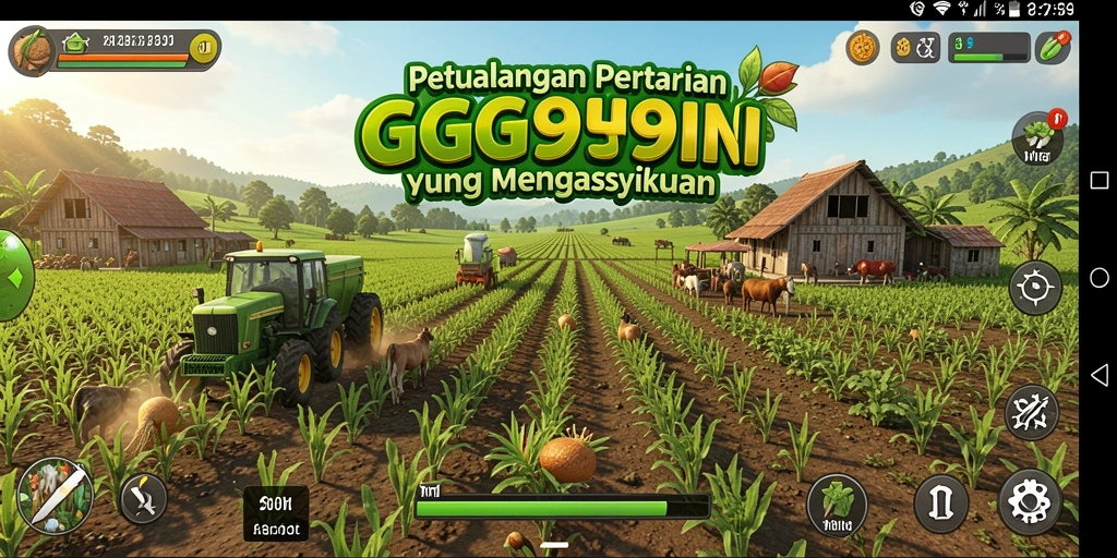 Gameplay seru di dunia pertanian yang kaya dan berwarna.