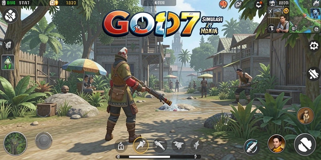 Tangkapan layar gameplay GOD77 dengan simulasi kehidupan yang menarik.