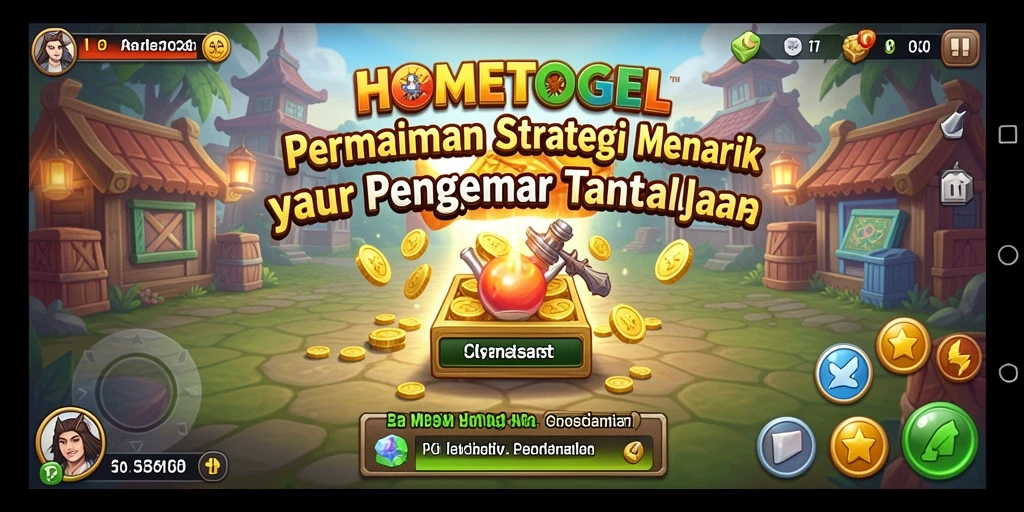 Screenshot HOMETOGEL menampilkan gameplay strategi yang intens dan menarik.