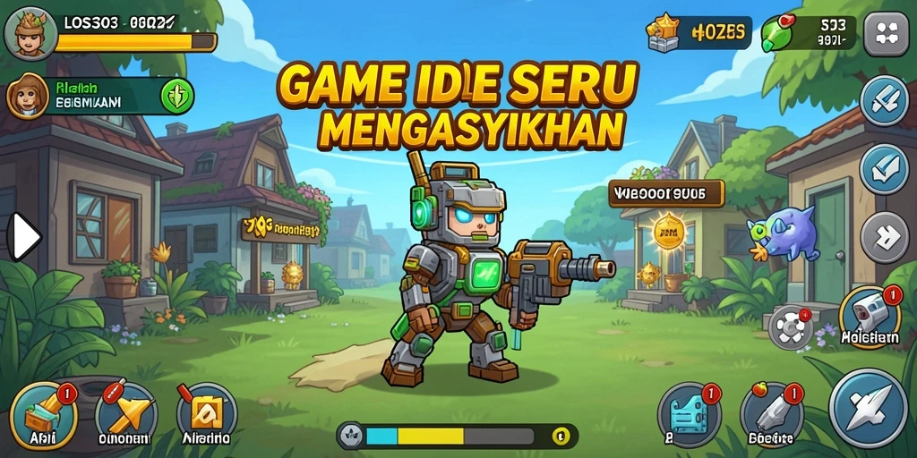 Gameplay seru dengan mekanisme Idle yang menarik.