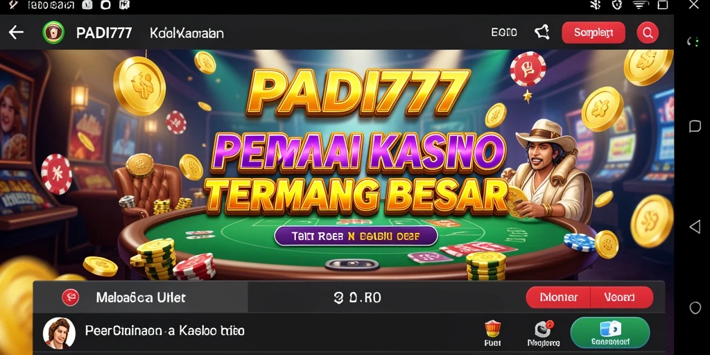 Tampilan gameplay PADI777 dengan banyak pilihan permainan Kasino.