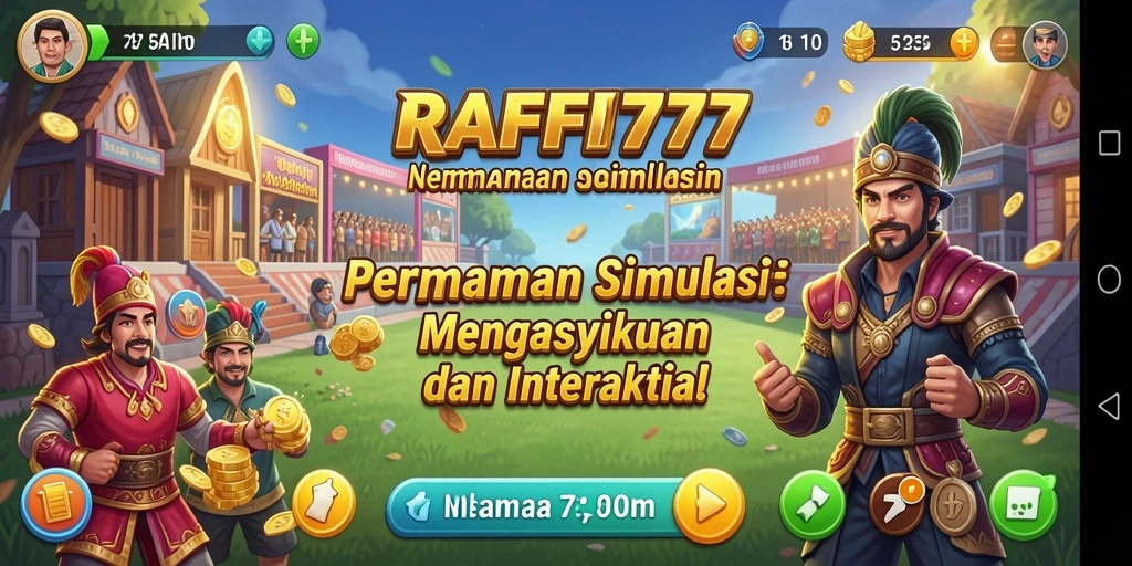 Screenshot permainan RAFFI777 yang menunjukkan interaksi mendalam antar pemain.