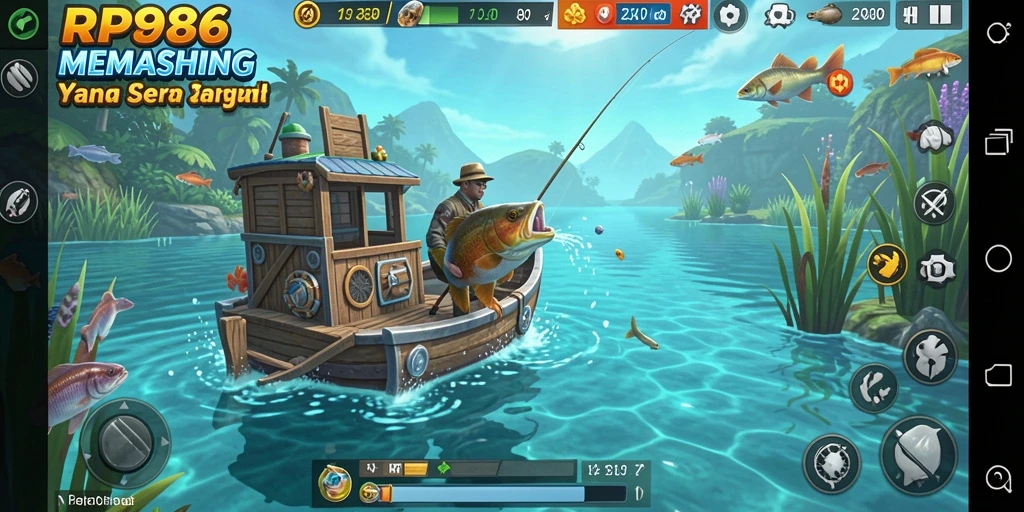 Tangkapan ikan yang spektakuler dalam gameplay RP886.