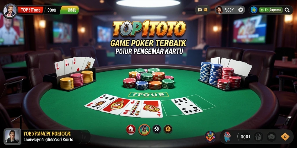 Tampilan gameplay Poker yang menarik dan interaktif.