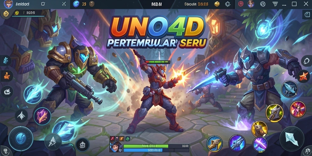 Tampilan gameplay seru di arena perang UNO4D.