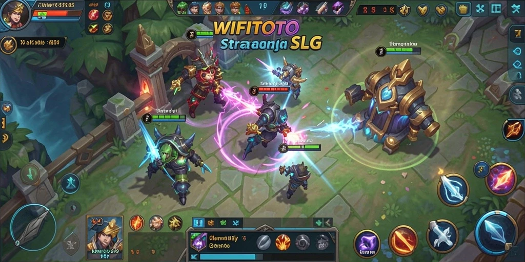 Tangkapan layar gameplay WIFITOTO saat membangun markas dan melatih pasukan.